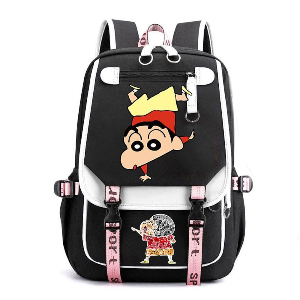 Mochila escolar Shins Chans Anime para crianças