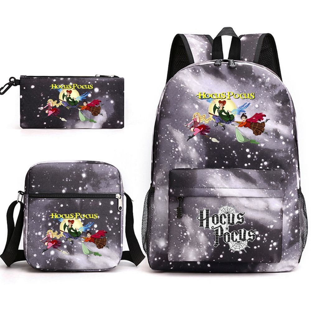 Conjunto de mochilas escolares Hocuss Pocuss Winifreds Cartoon Kids