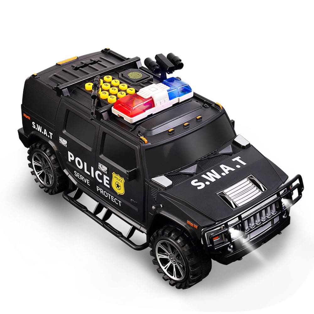 Carro de polícia Piggy Bank para crianças Coin Money Box Money Bank