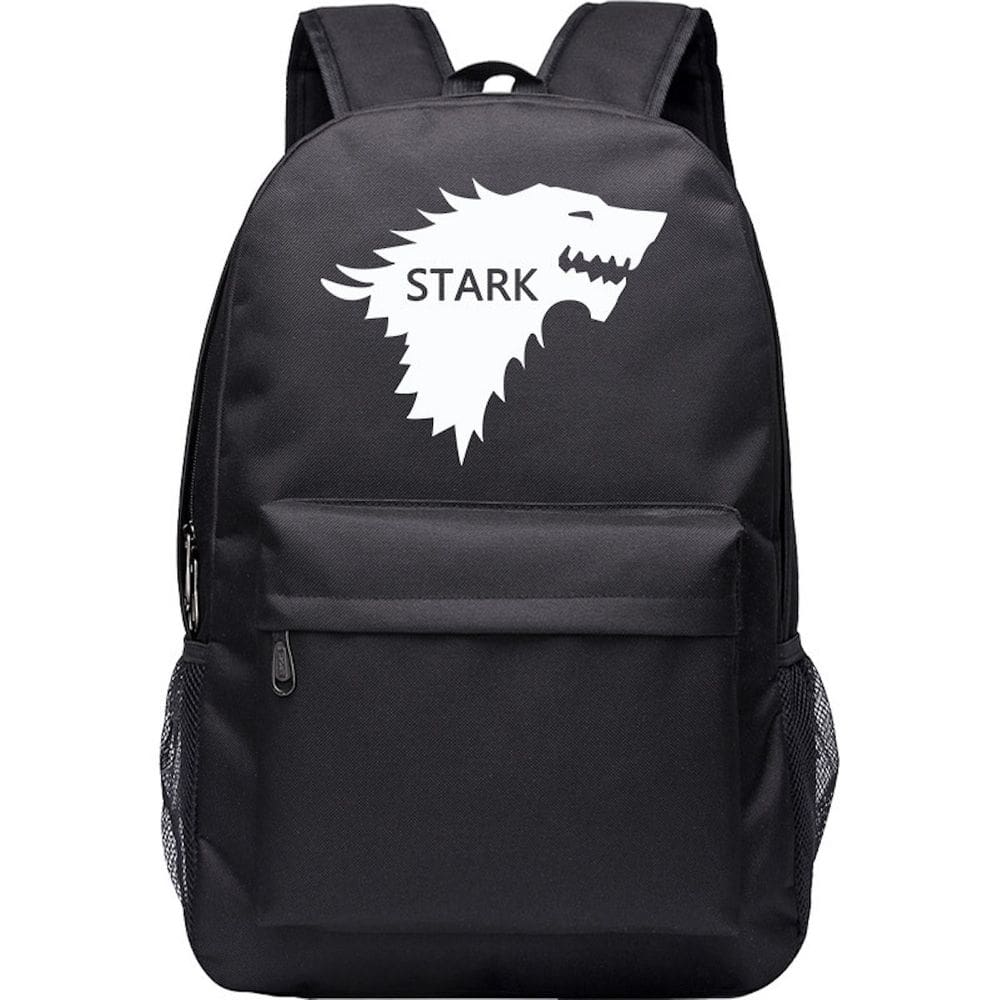 Mochila escolar Stark Wolf Head Anime Oxford Cloth 30x18x45cm