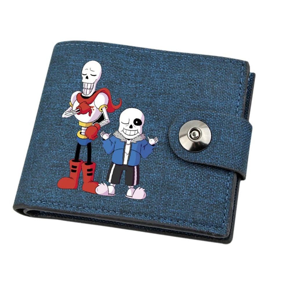 Carteira Undertales Anime Characters Slim BiFold Canvas