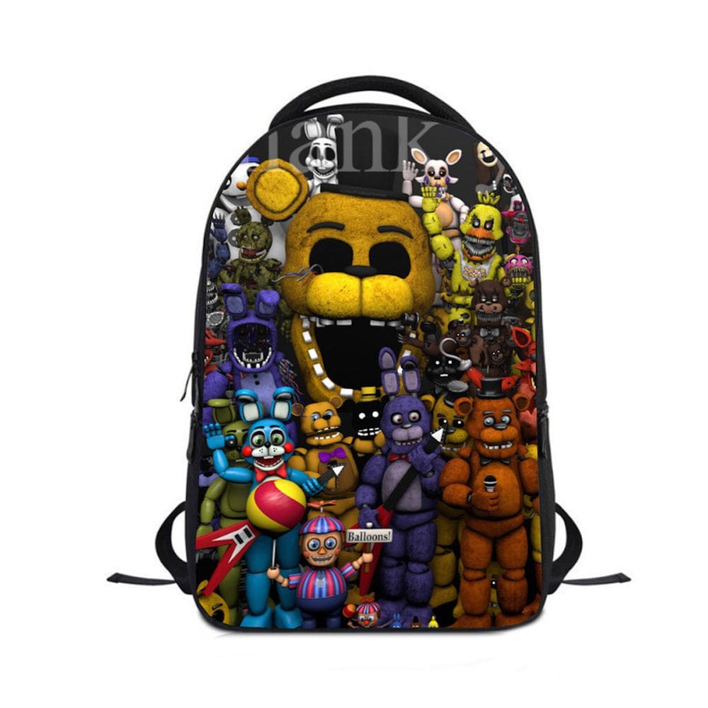Mochila escolar infantil Five Nights 24x12x30cm Oxford