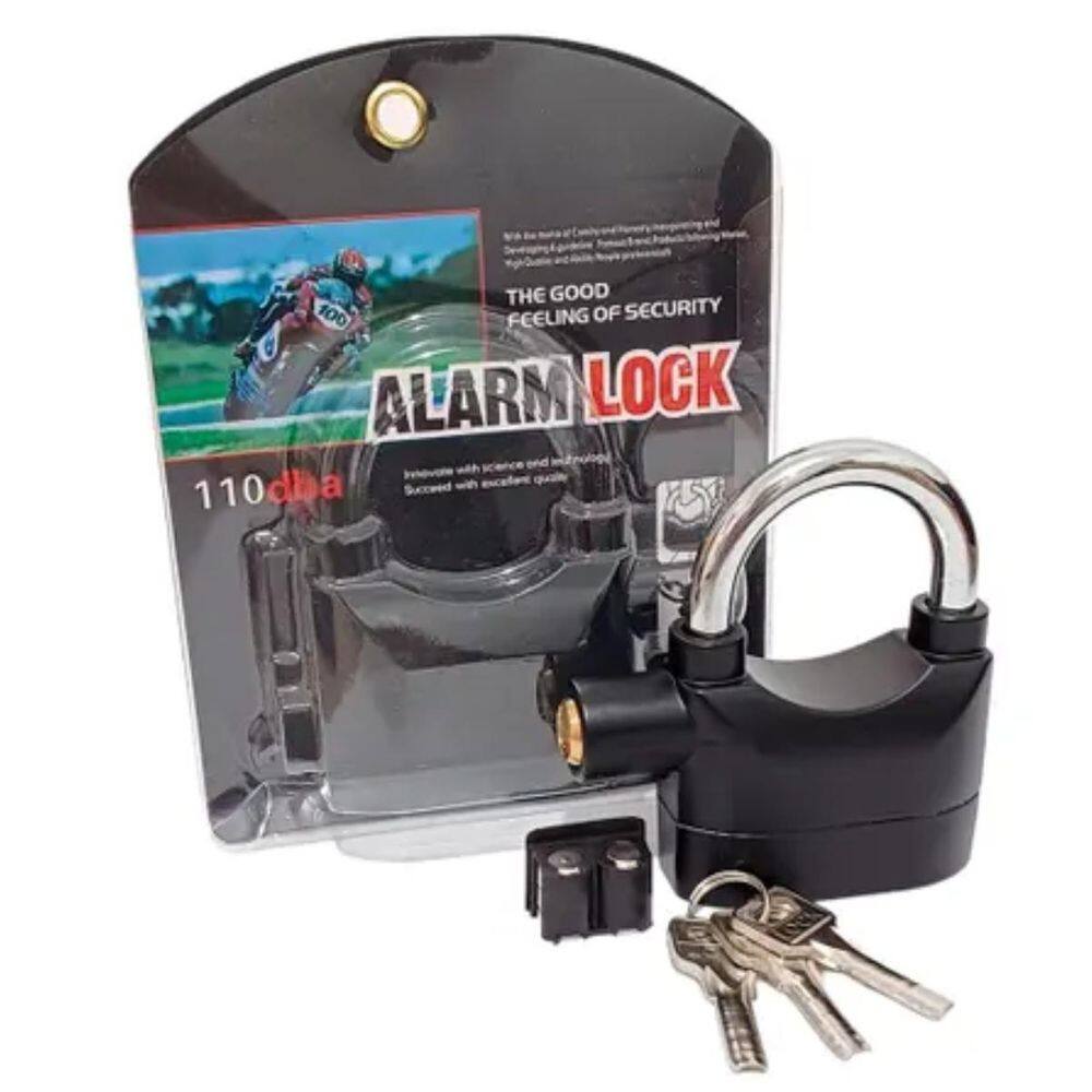 Cadeado Compacto Com Alarme Para Uso Diário