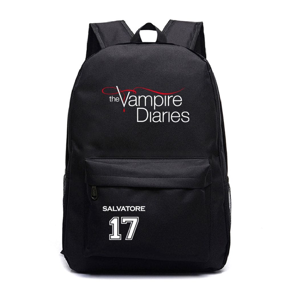 Mochila escolar de anime Vampires Diaries para adolescentes