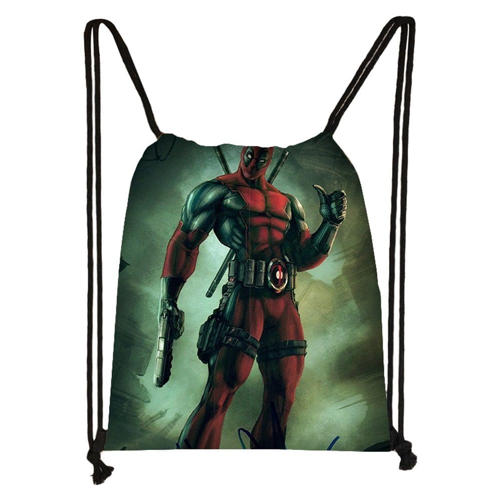 Bolsa com cordão Deadpool Anime String Swim Gym Bag 32x38cm