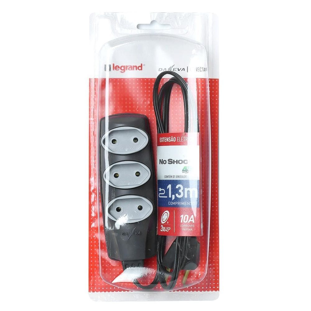 MP - Extensao Noshock 90 Pl 2X0 75 2P 10A Gra