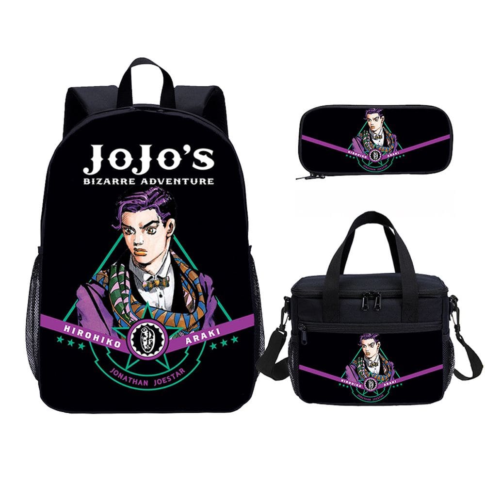 Conjunto de mochilas escolares JoJos Bizarres Adventuress 3 unidades