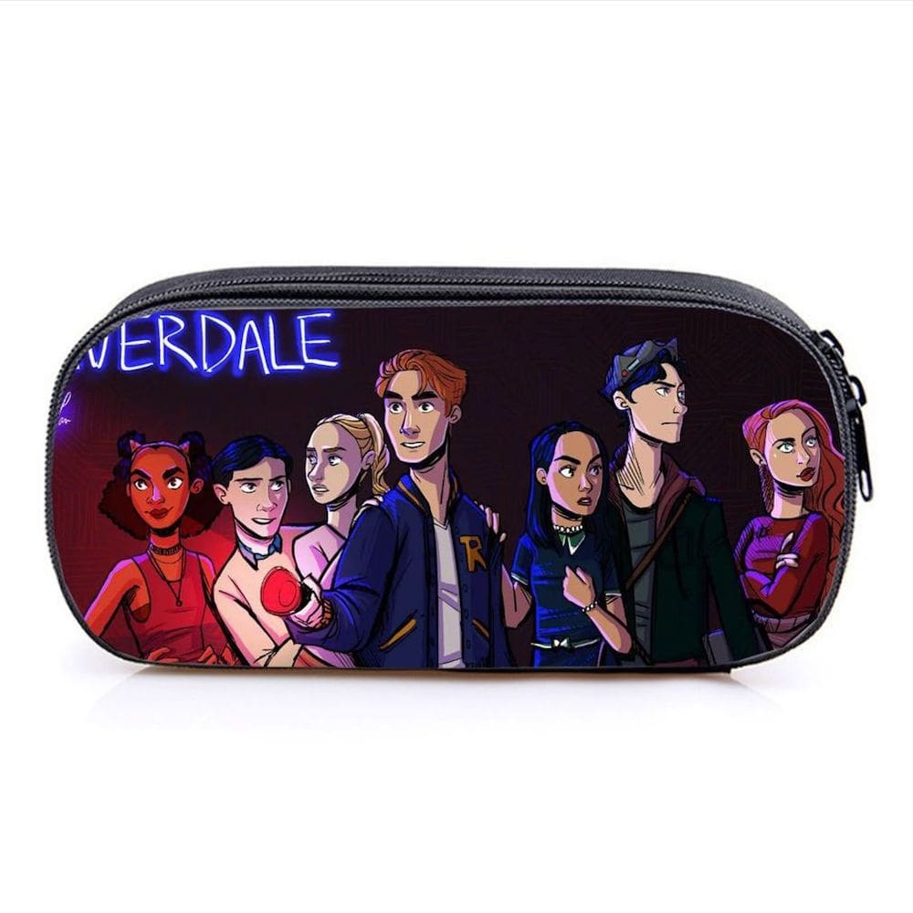 Estojo de lápis Riverdaless de desenho animado de grande capacidade