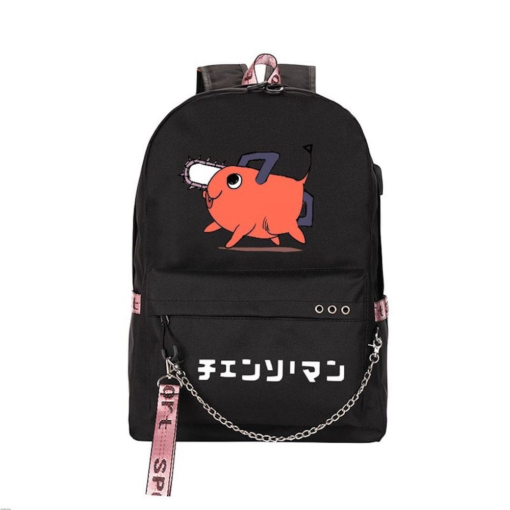 Mochila escolar Anime Chainsaws Man Poc para crianças