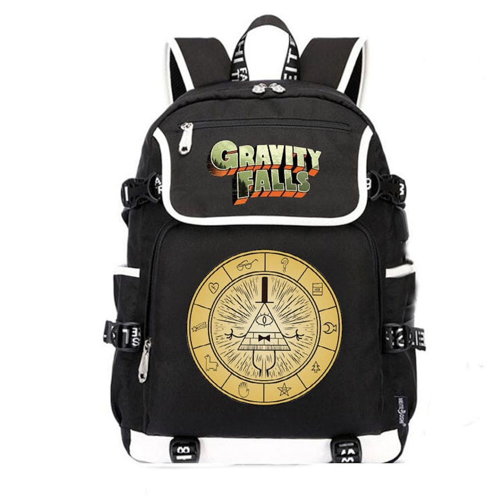 Mochila escolar de anime Gravitys Falls para meninos e meninas adolescentes