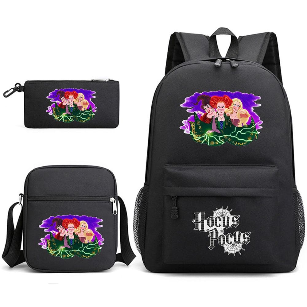 Conjunto de mochilas escolares Hocuss Pocuss Winifreds Cartoon Kids
