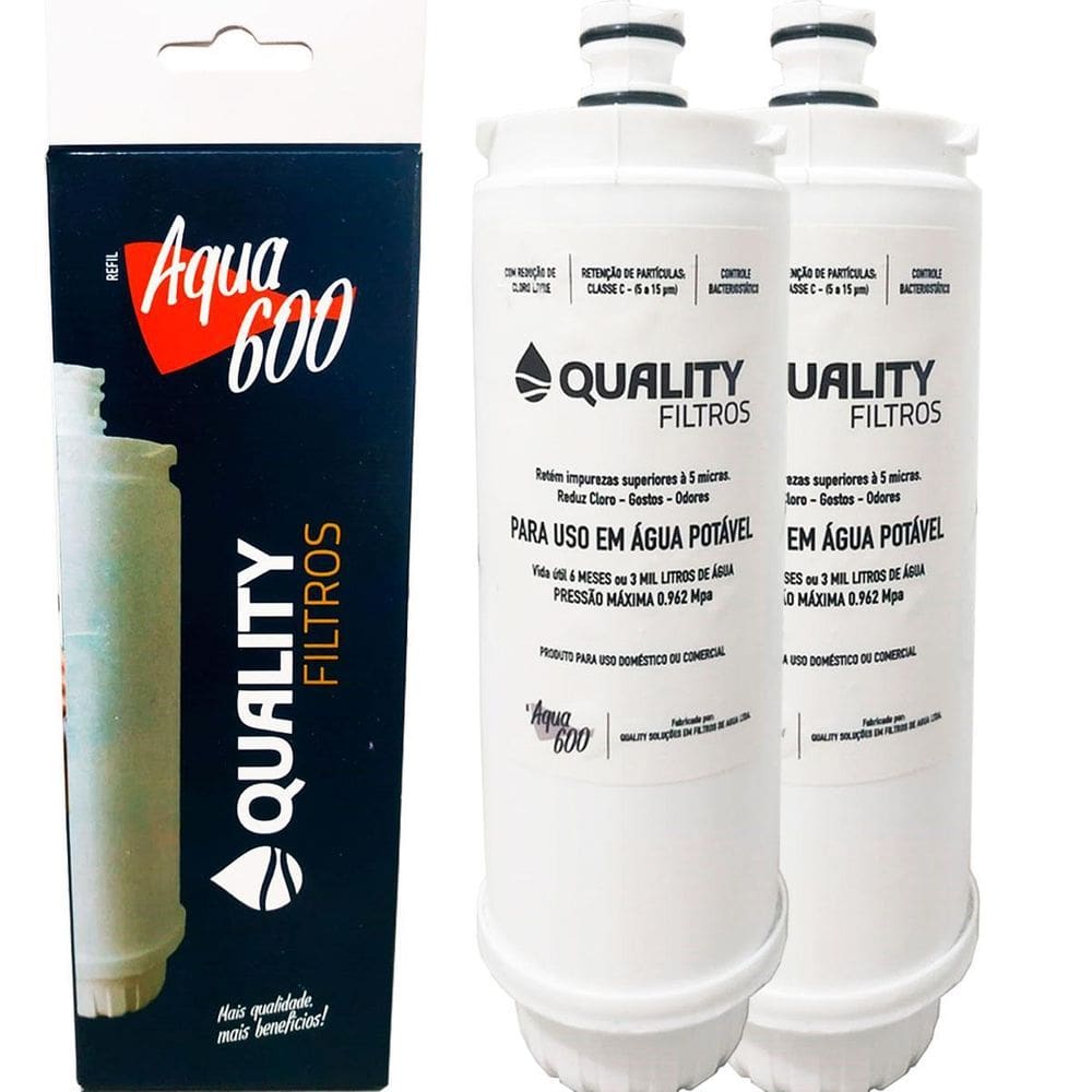 Kit 2 Filtro Refil Aqua Compatível Purificador Água Ibbl