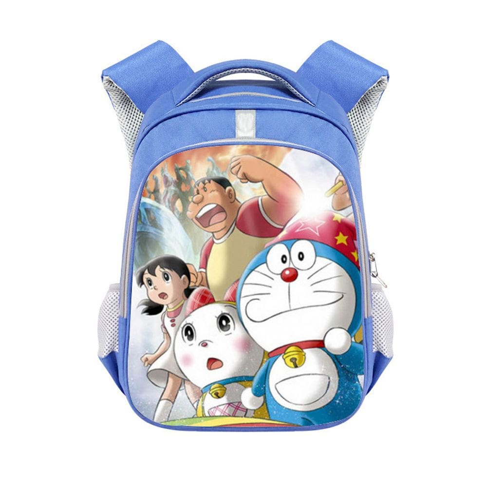 Mochila Doraemons Cartoon Kids School Terylene 26x13x36cm
