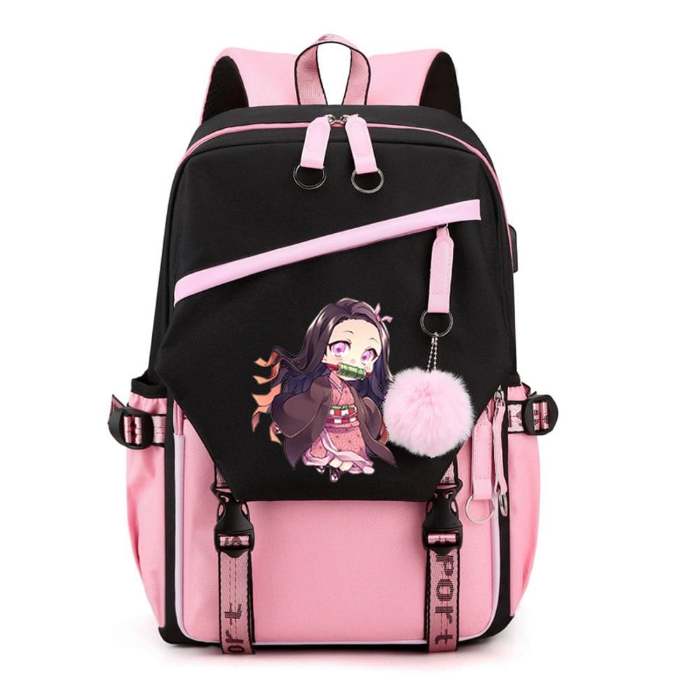 Mochila escolar Demons Slayers Mochila escolar de anime 27x17x42cm