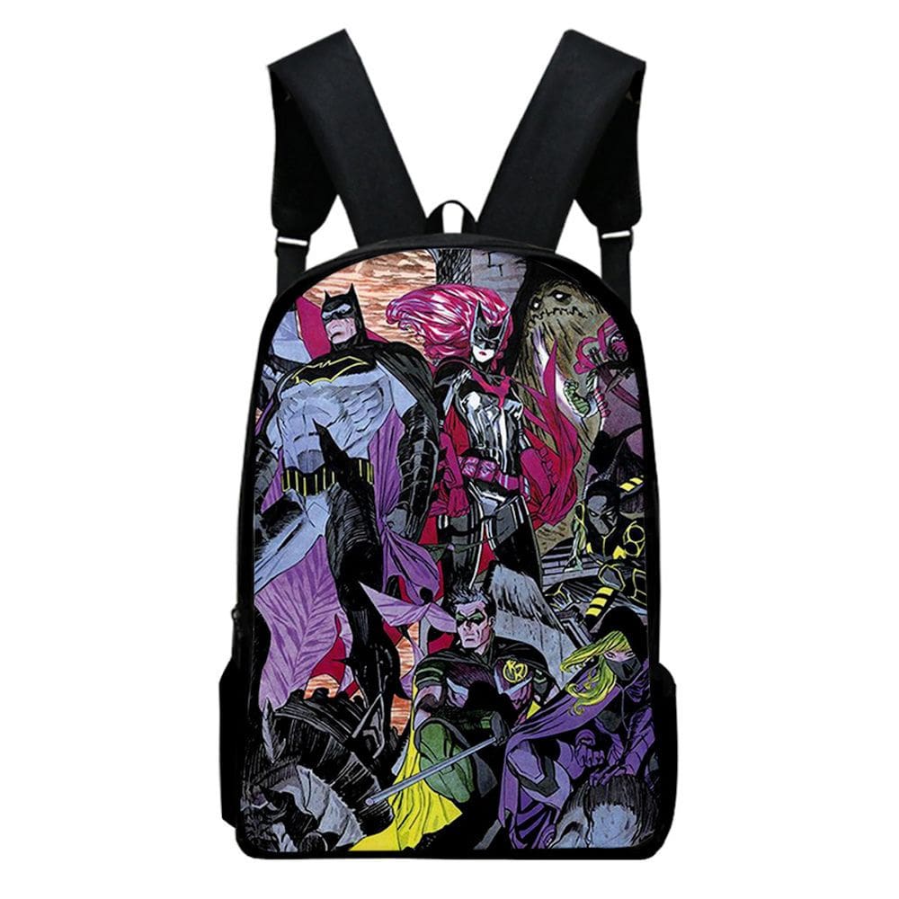 Mochila Gotham Knights Cartoon Kids School 30x13x40cm