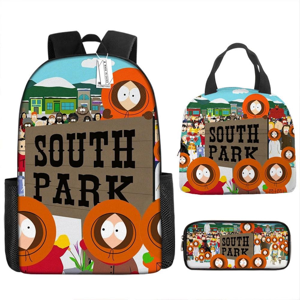 Mochila Souths Parks Kennys McCormicks Cartoon Kids School