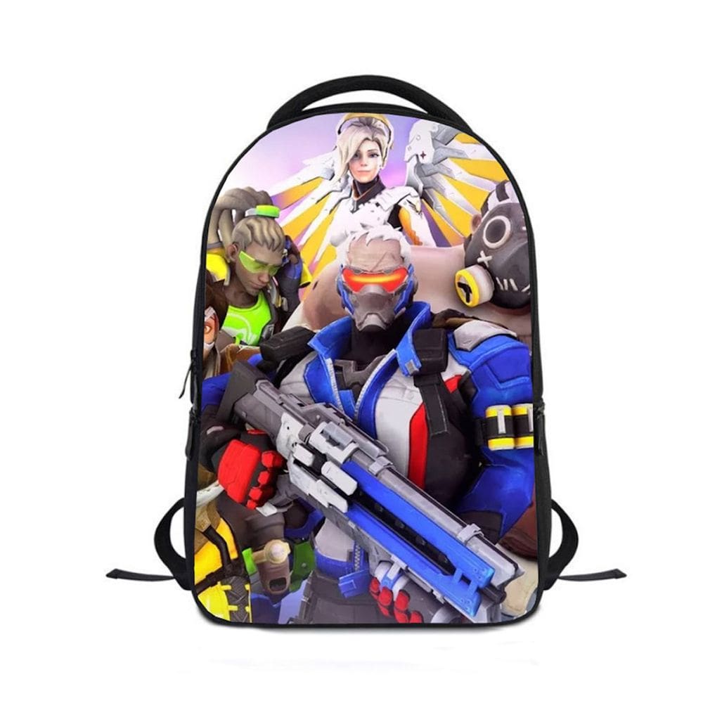Mochila escolar infantil OW Overwatch 24x12x30cm Oxford