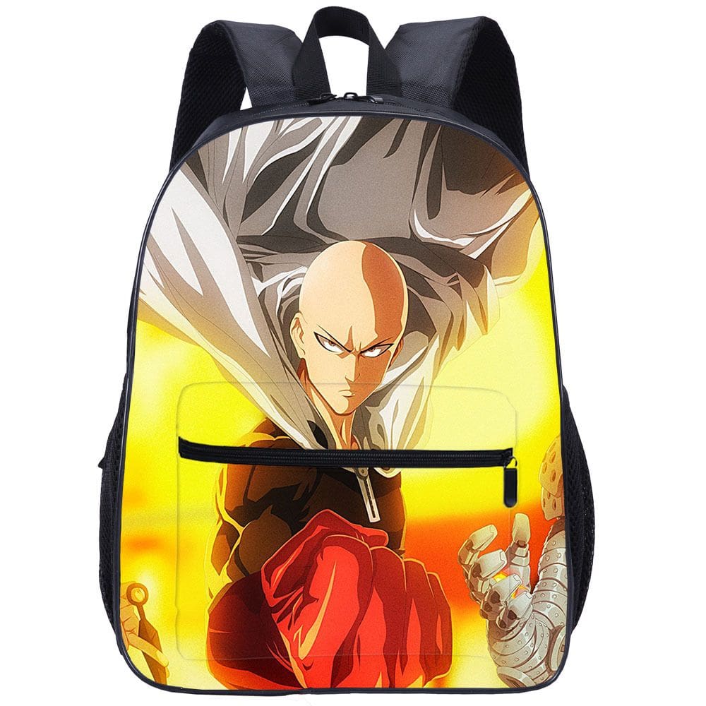 Mochila Ones Punchs Mans Saitamas Anime School Mochila 30x13x40cm