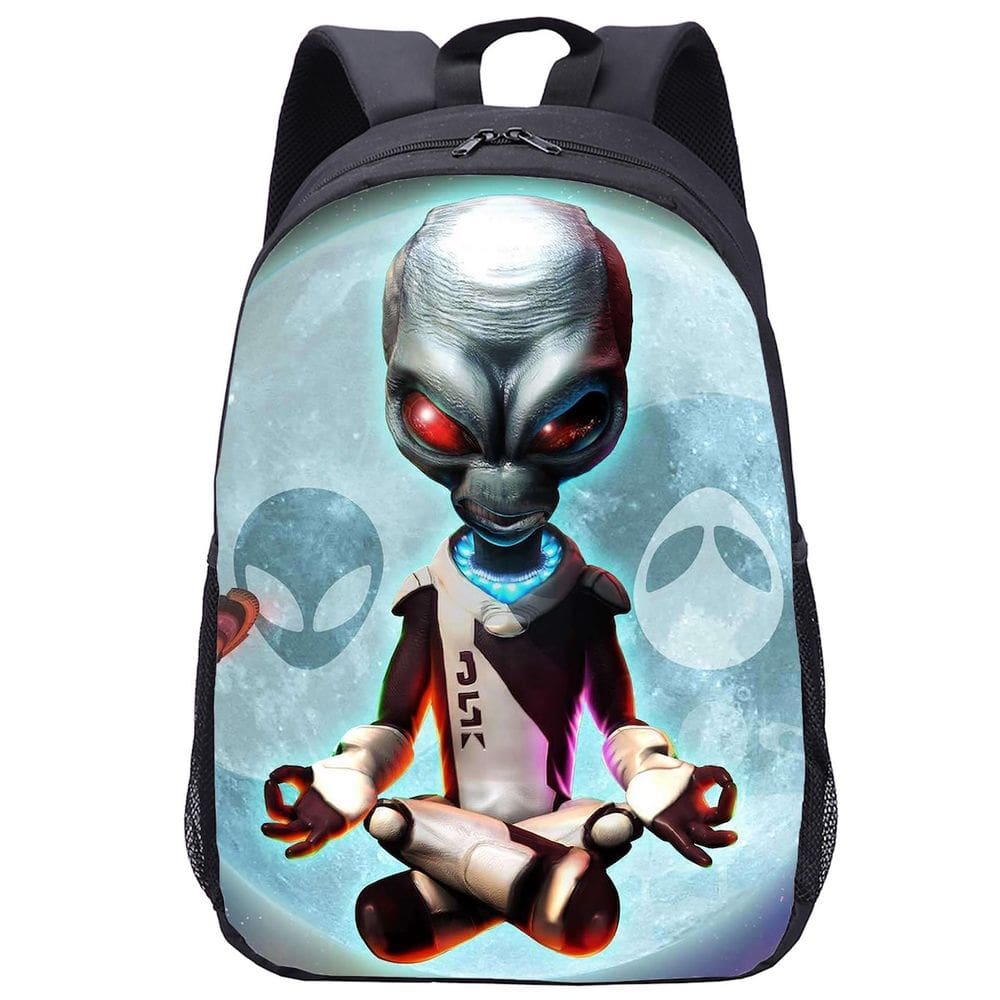 Mochila escolar Destroy Anime para crianças em tecido Oxford