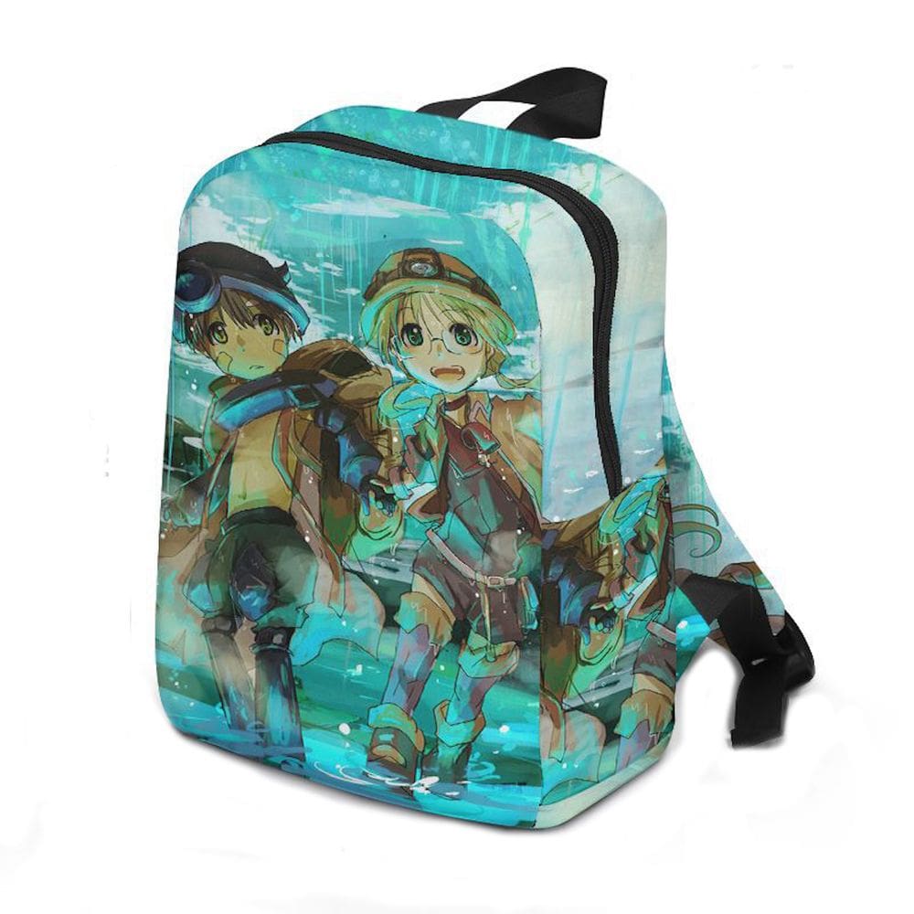 Mochila escolar infantil Madeinabysss com impressão 3D de algodão e poliéster