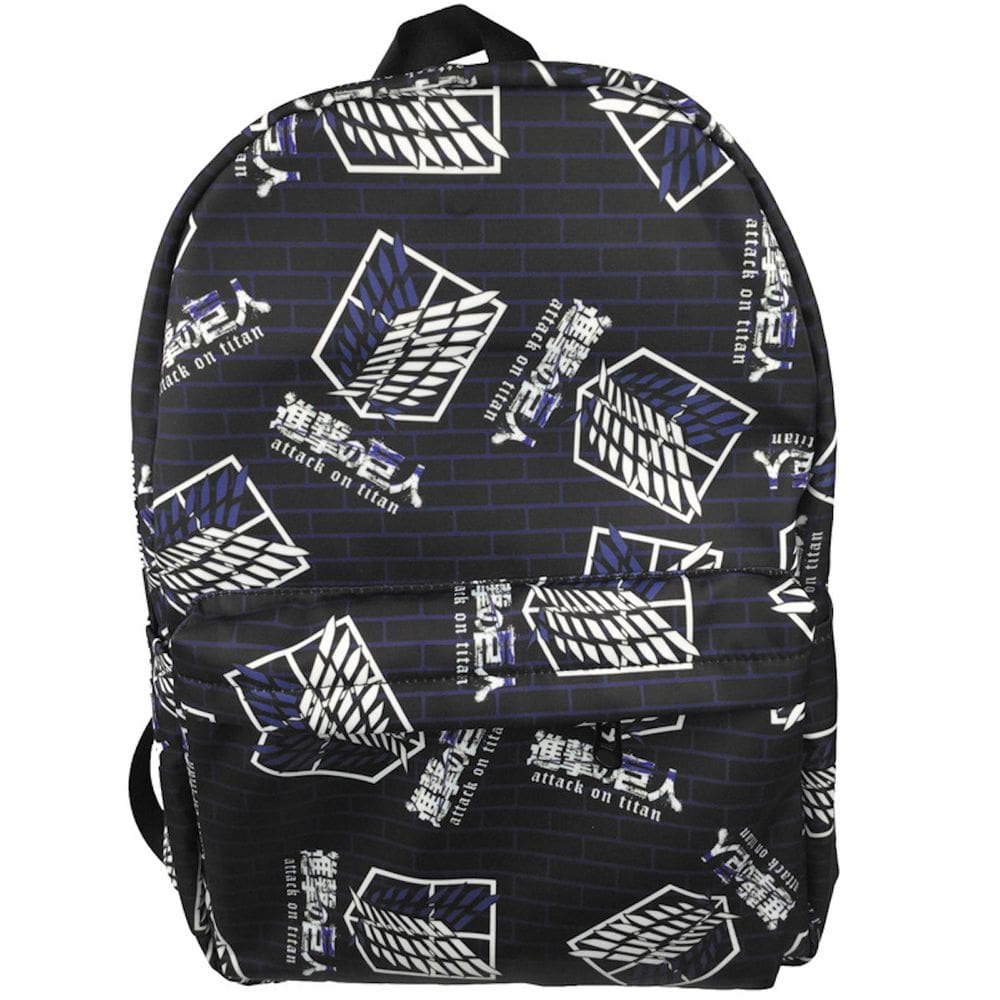 Mochila escolar infantil Attack Ons Titans 33x43cm