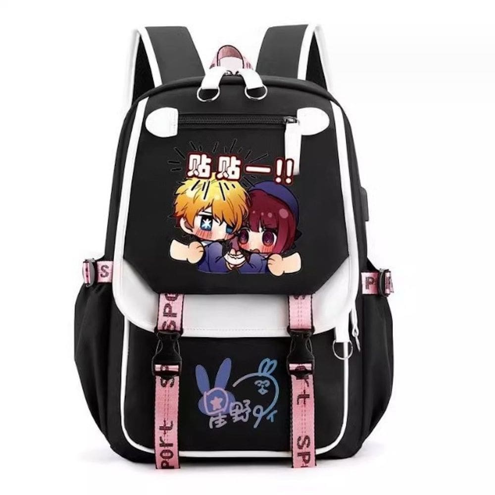 Mochila Oshis No Ko Aquamarines Cartoon Kids School 29x16x46cm