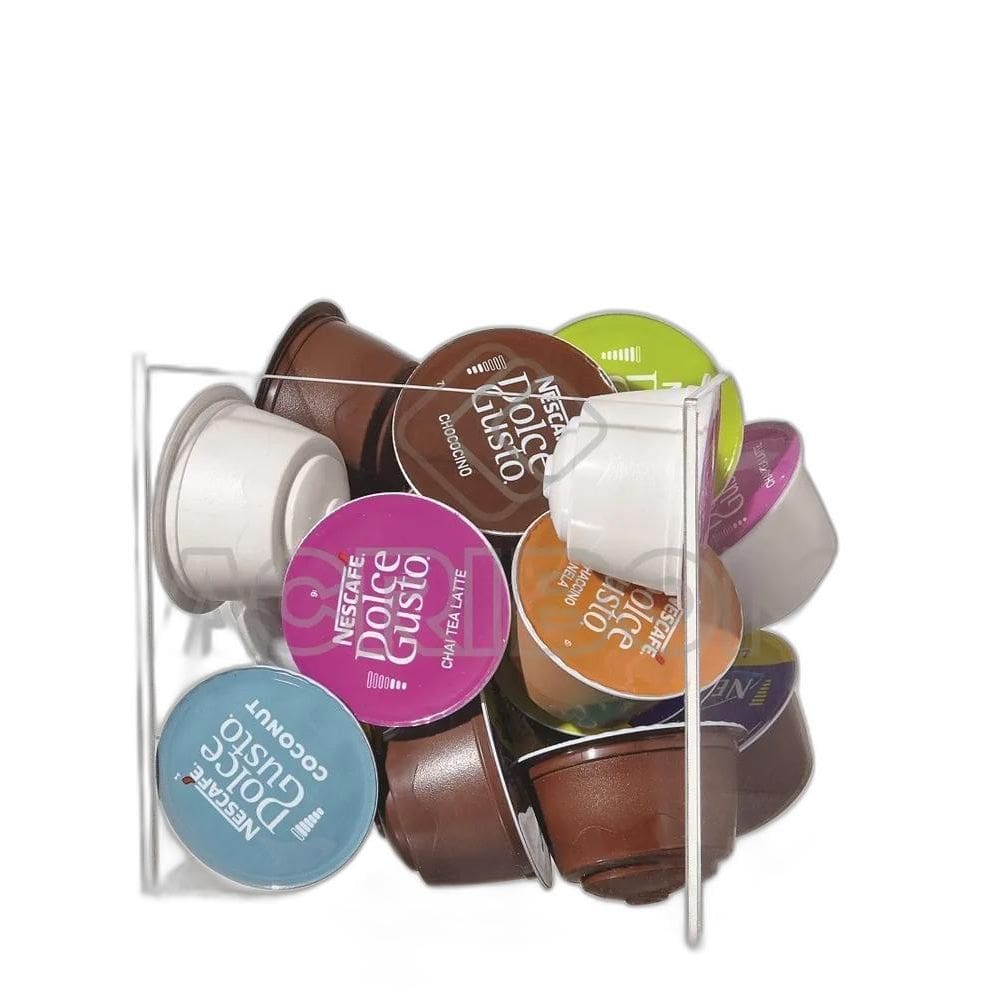 2X Caixa Para Cápsulas De Café Acrílico Transparente - Acrib