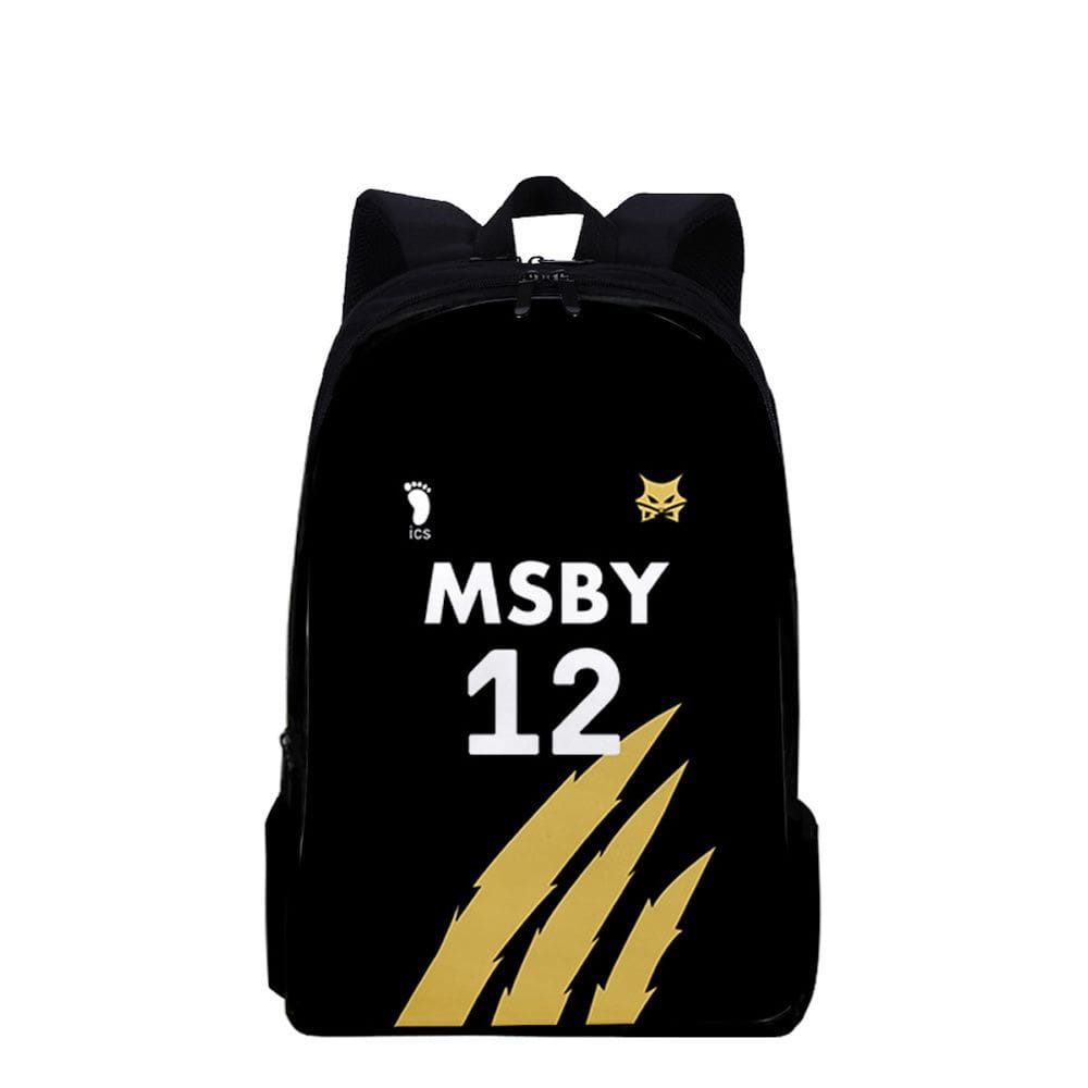 Mochila Haikyuus Hinatas Shoyos Tadashis Yamaguchis MSBY 12