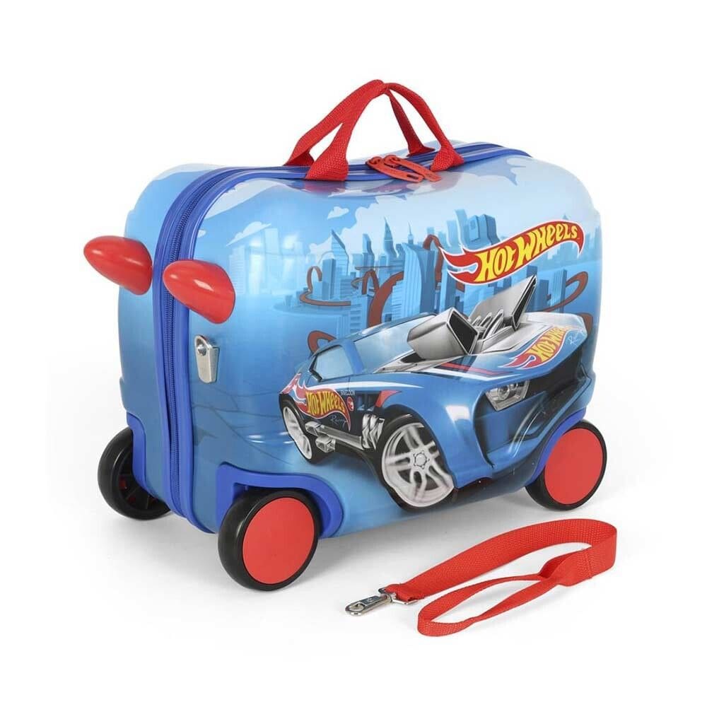 Mala de Carrinho Infantil - Hot Wheels - Azul - Luxcel