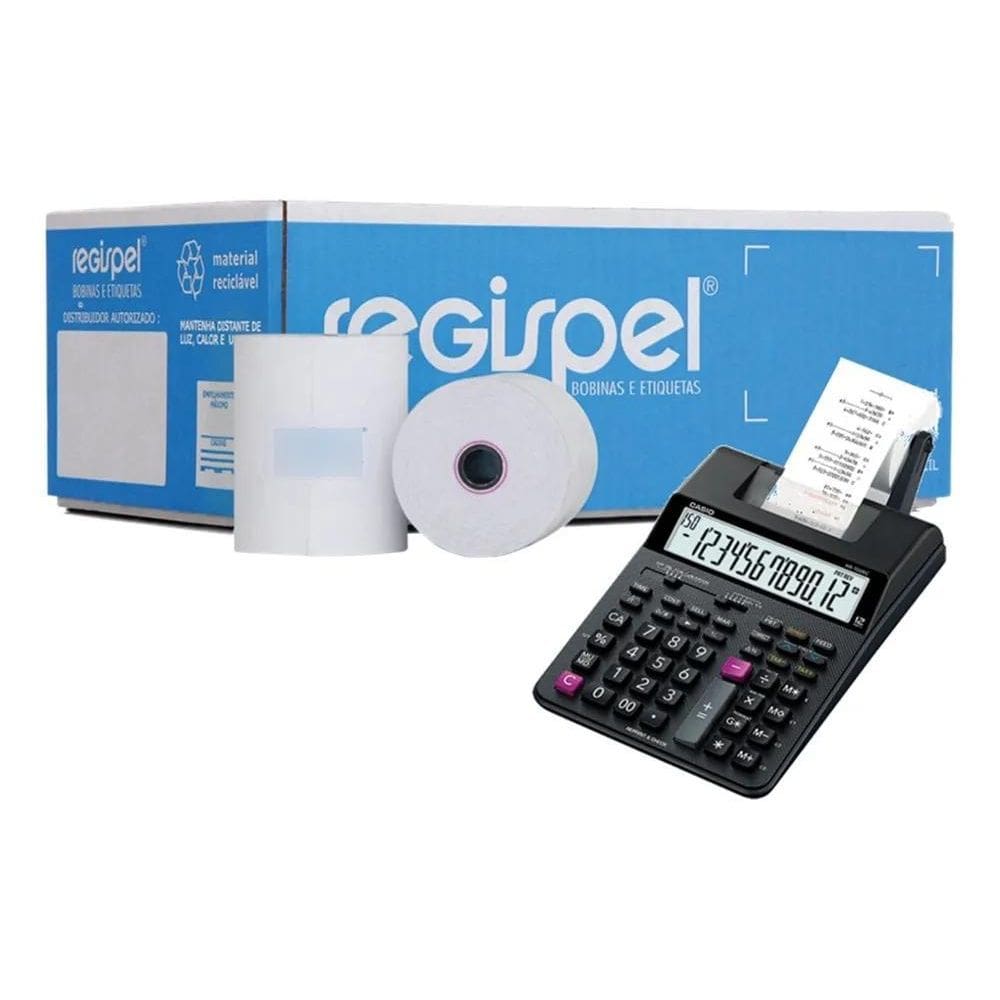2X Bobina Para Calculadora Regispel 57X30 Com 30 Unidades Co