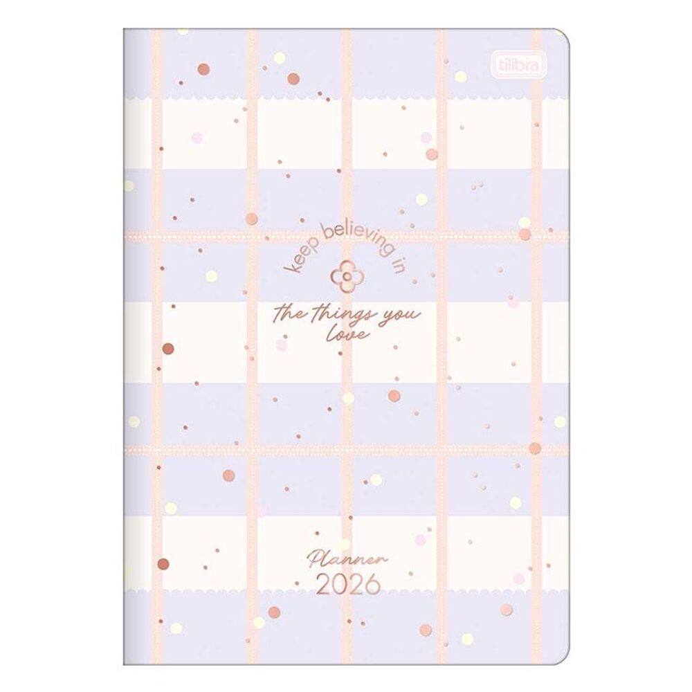 Agenda Planner Soho 2026 Grampeado 20 Folhas Quadrado - Tilibra
