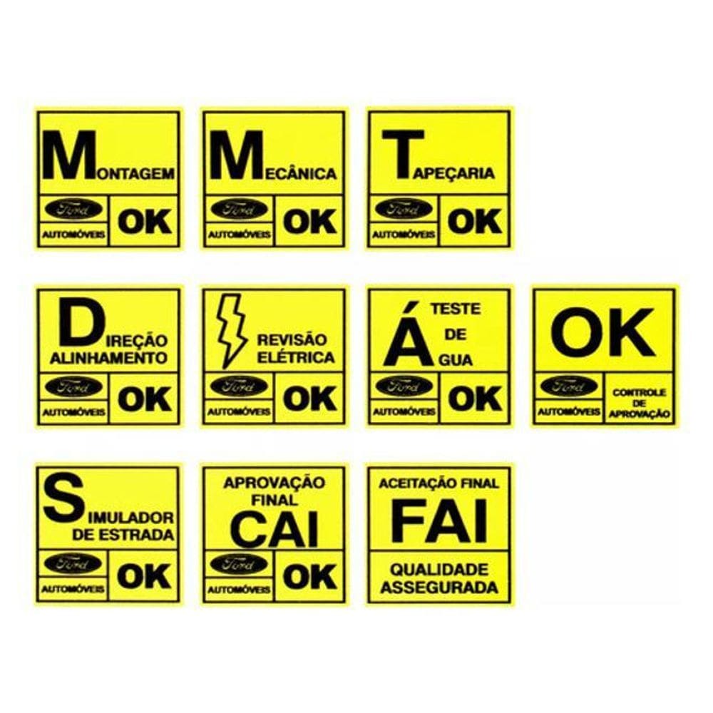 Selos Qualidade Ford - Adesivo Para-Brisa Escort Xr3, Gl