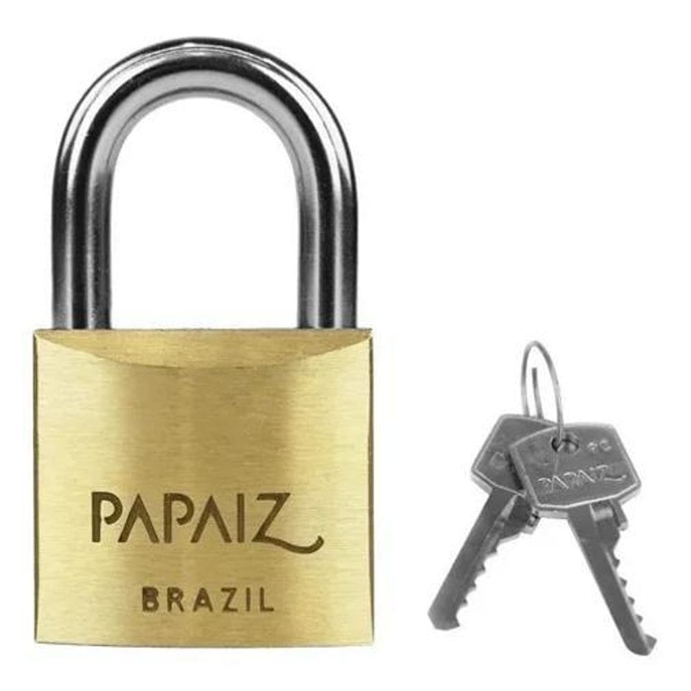 Cadeado Papaiz Latão Cr 35Mm Standard