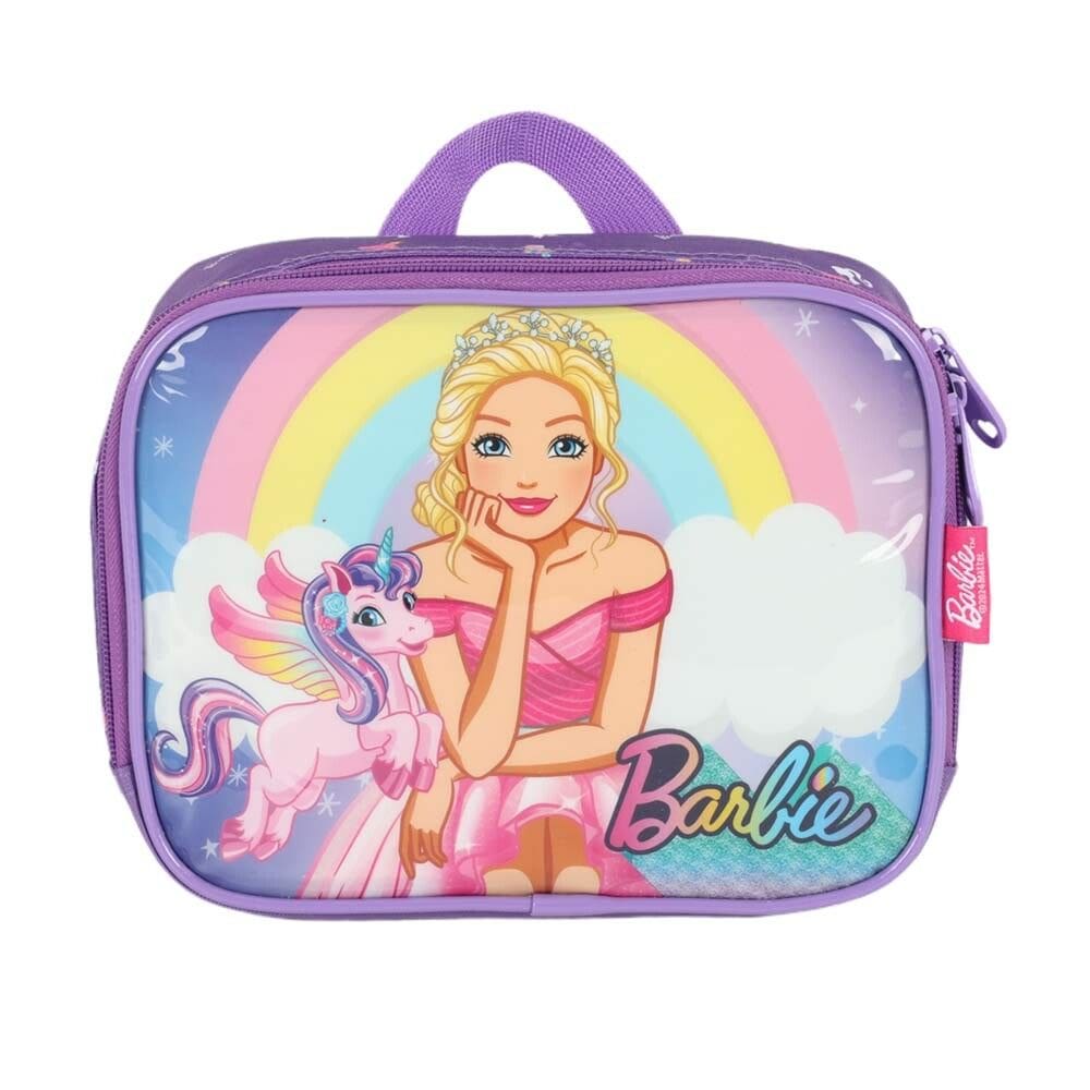 Lancheira Térmica Infantil - Barbie Unicórnio - Violeta - Luxcel