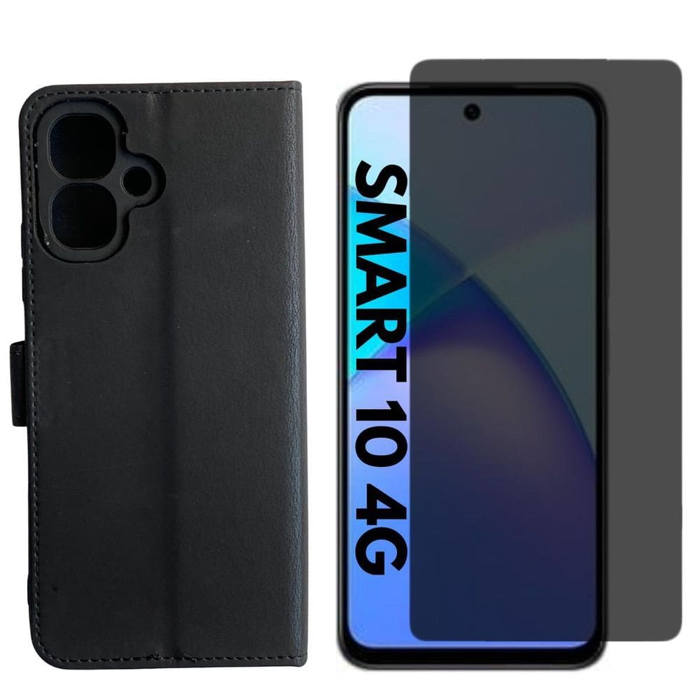 Capa Carteira + Pel. Hidrogel Privativa Compativel Infinix