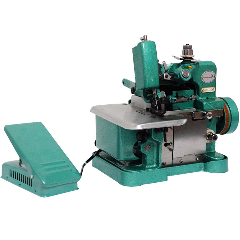 Máquina de Costura Overlock Overloque 220V Semi Industrial Portátil Importway IWMC-5062 Verde