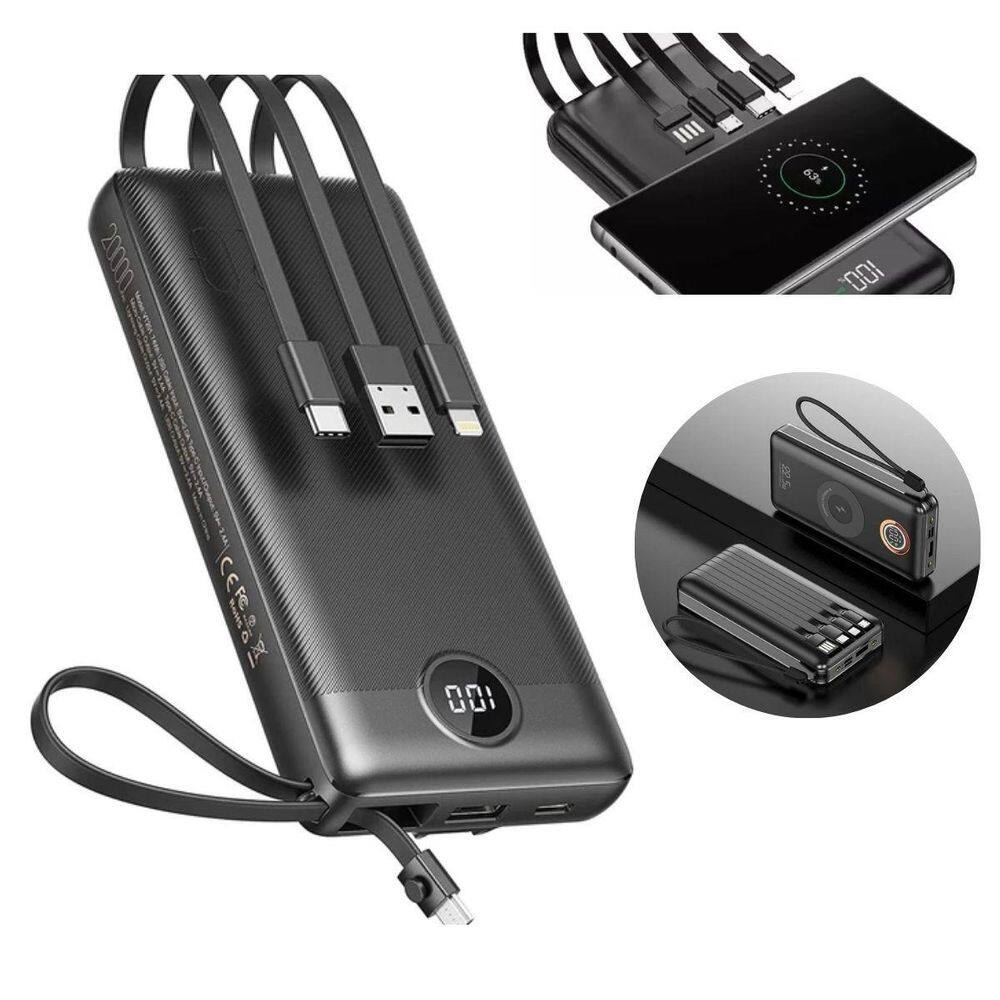 Power Bank Carregador Portátil 10000Mah Com Display Turbo