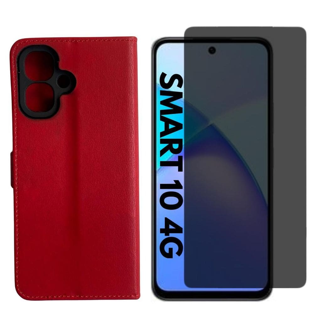 Capa Carteira + Pel. Hidrogel Privativa Compativel Infinix