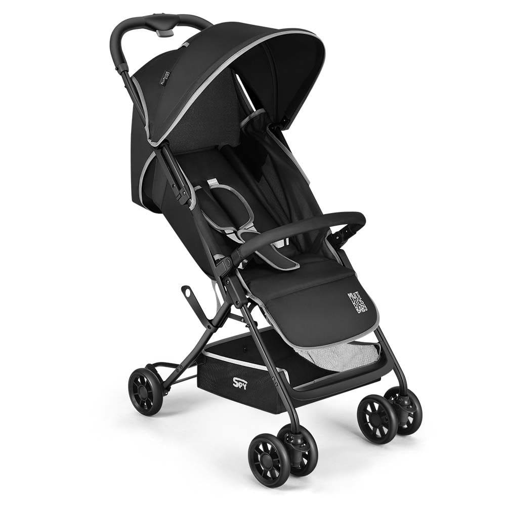 Carrinho de Bebe Compacto Multikids Baby Spy Preto - BB424