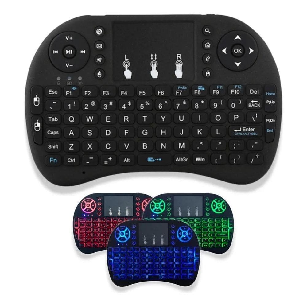 2X Mini Teclado Portátil Touchpad Smart Tv Dispositivo Movel