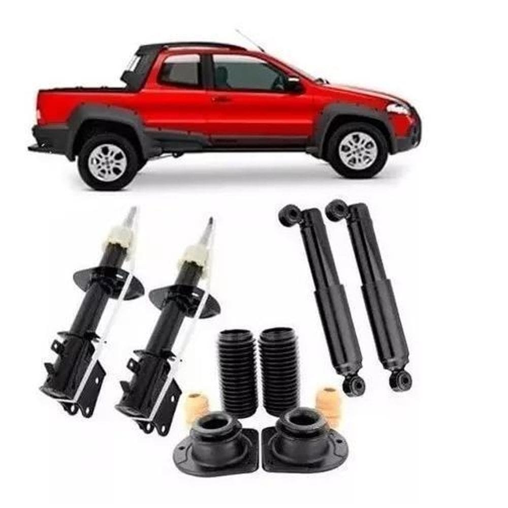 4 Amortecedor+ Kit Suspensão Strada Adventure Locker