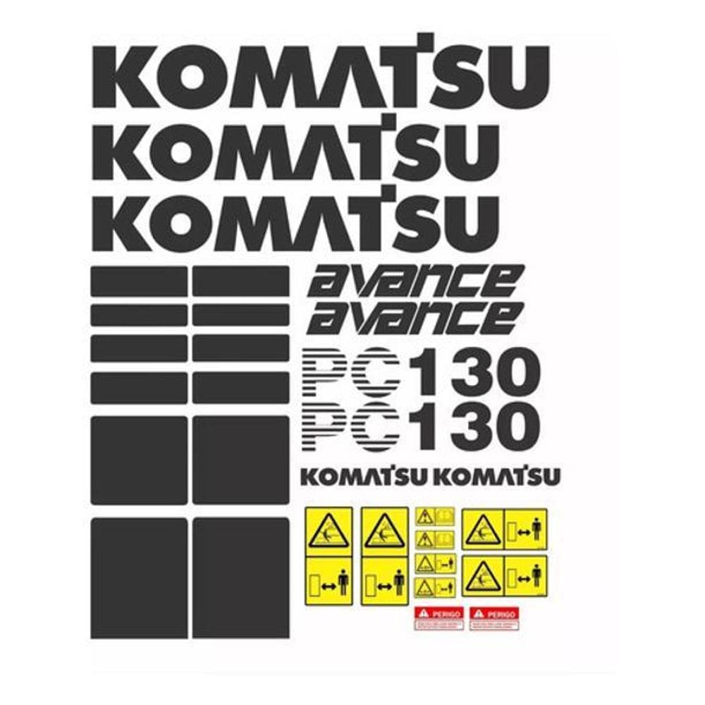 Kit Adesivos -Komatsu Advance Pc130