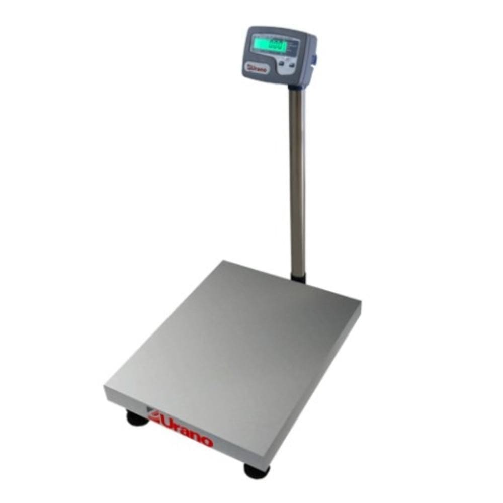 Balanca Plataforma Com Coluna E Bateria Light W 300Kilos Inox 45X60cm Urano