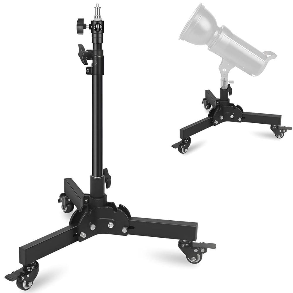 Suporte De Iluminação De Chão S025 Ajustável Com Rodas 10Kg