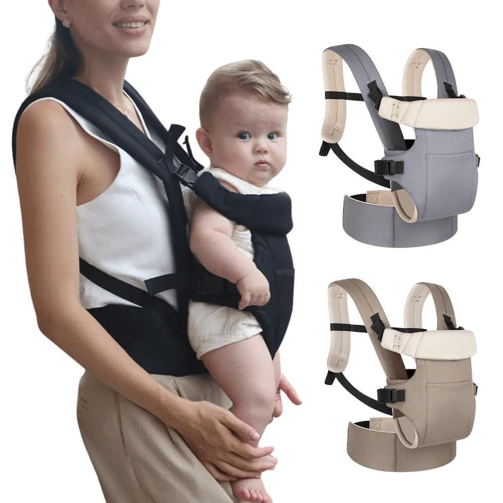 Bolsa Canguru Sling Carregador Ergonômico Bebê 3 Em 1