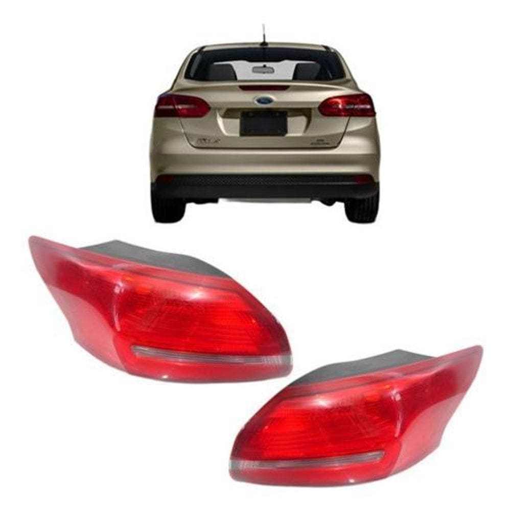 Lanterna Traseira Focus Sedan 2018 Canto. Novo