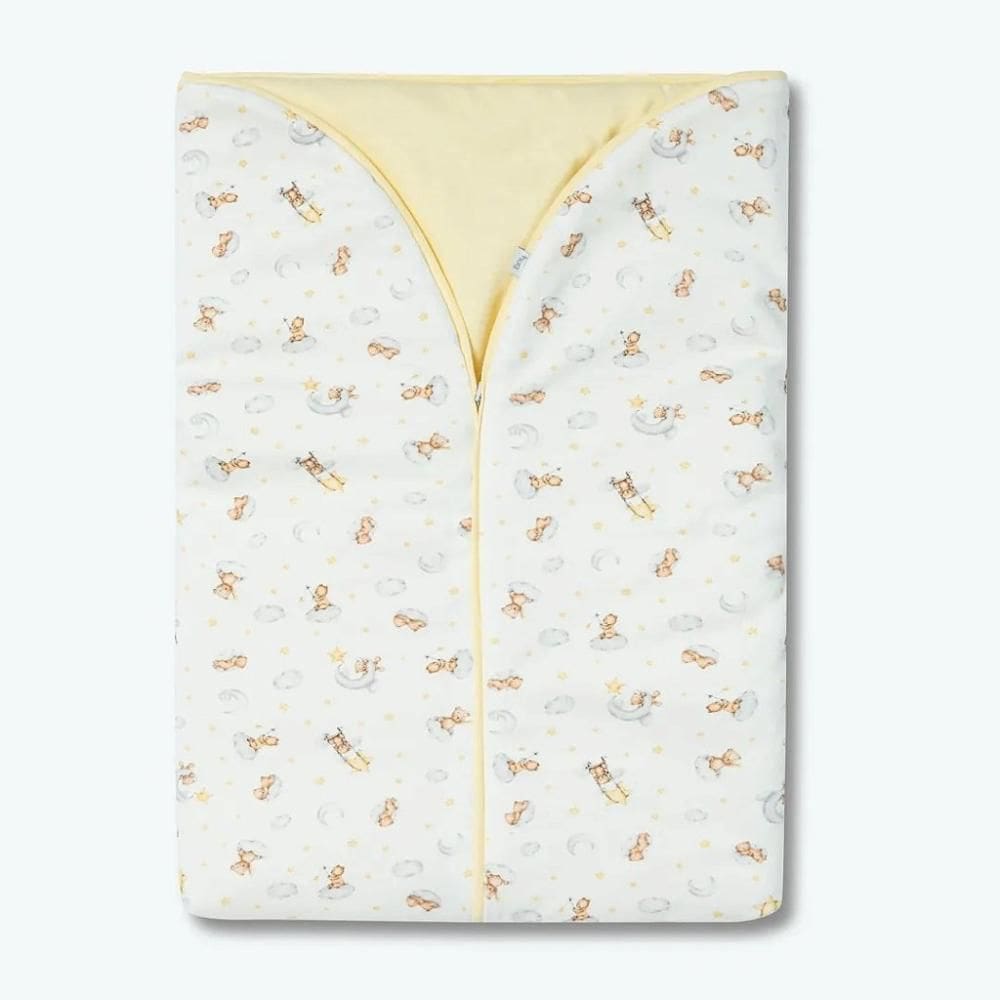 Porta Bebê Hug Noite Estrelada Amarelo Canário