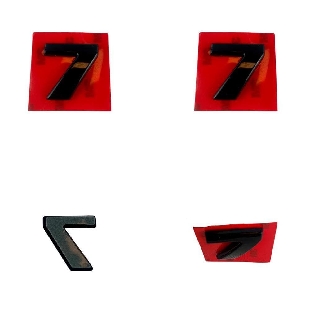 Número 7 Adesivo De Emblema Letreiro Carro Moto Caminhão