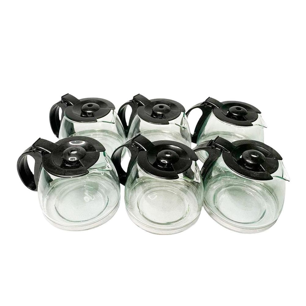 Kit 6 Jarra Para Cafeteira Resistente Preto Cp15 Inox