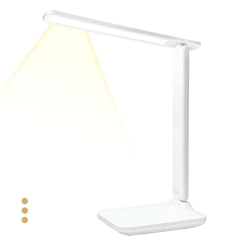 Luminária Abajur Articulada Luz Fria Usb Recarregável Estudo